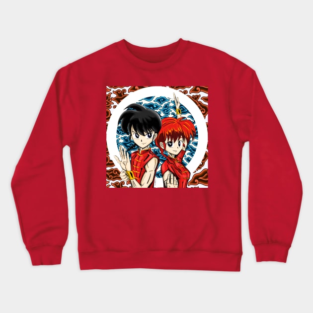 ranma 1/2 the kendo fighter Crewneck Sweatshirt by jorge_lebeau